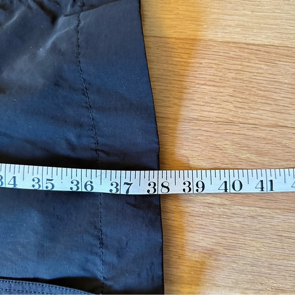 Eileen Fisher - Light Cotton/Nylon Stand Collar Long Coat, Black - Picture 10 of 11